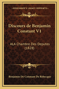 Discours de Benjamin Constant V1