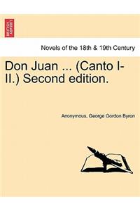 Don Juan ... (Canto I.) Second Edition.