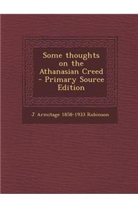 Some Thoughts on the Athanasian Creed