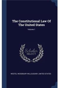 The Constitutional Law Of The United States; Volume 1