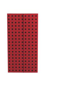 Red on Black (Quadro) B6.5 Unlined Notebook