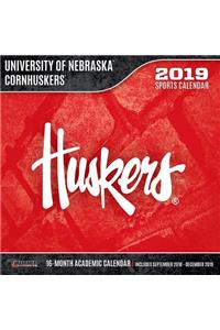 Nebraska Cornhuskers 2019 12x12 Team Wall Calendar