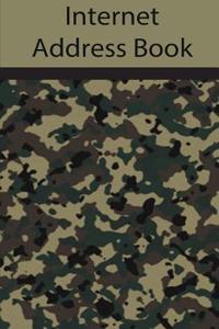 Internet Address Book: Internet Address Book / Diary / Notebook Camo