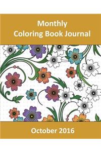 Monthly Coloring Book Journal