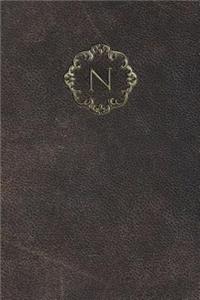 Monogram N Any Day Planner Journal