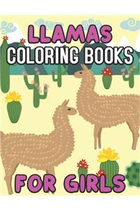 Llamas Coloring Book for Girls