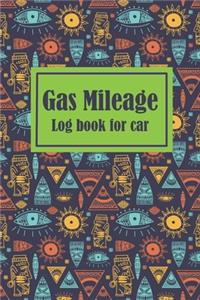 Gas Mileage Log book for car