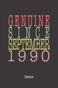 Genuine Since September 1990