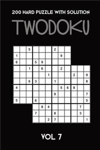 200 Hard Puzzle With Solution Twodoku Vol 7