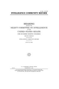 Intelligence community reform