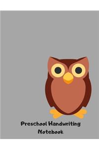 Preschool Handwriting Notebook