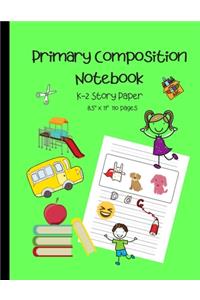Primary Composition Notebook K-2 Story Paper 8.5