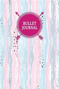 Bullet Journal: Awesome Designer Bullet Journal - 120-Page 1/2 Inch Dot Grid Trendy Pattern Notebook - 6 X 9 Perfect Bound Paperback