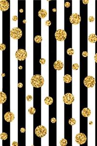 Bullet Journal: Gorgeous Gold Trendy Bullet Journal - 120-Page 1/4 Inch Dot Grid Pretty Gold Notebook - 6 X 9 Perfect Bound Softcover