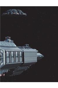 UFO Notebook Large Size 8.5 x 11 Ruled 150 Pages