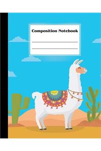 Cute Alpaca Composition Notebook