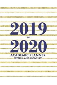 2019-2020 Academic Planner Weekly and Monthly