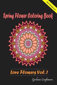 Spring Flower Coloring Book