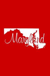 Maryland - Red Lined Notebook with Margins