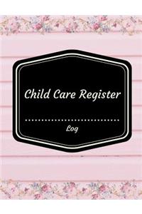 Childcare Register Log