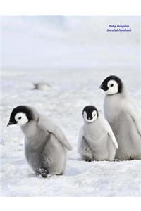 Baby Penguins Unruled Notebook