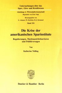 Die Krise Der Amerikanischen Sparinstitute