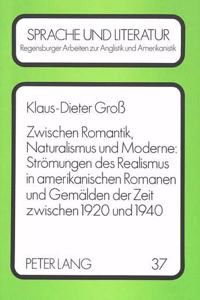 Zwischen Romantik, Naturalismus Und Moderne: Stroemungen Des Realismus in Amerikanischen Romanen Und Gemaelden Der Zeit Zwischen 1920 Und 1940