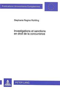 Investigations Et Sanctions En Droit de la Concurrence