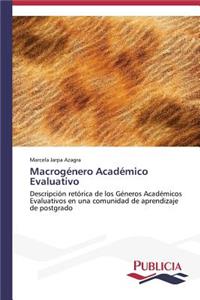 Macrogénero Académico Evaluativo
