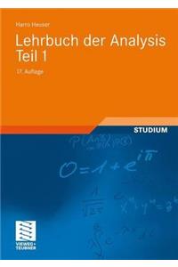 Lehrbuch der Analysis. Teil 1