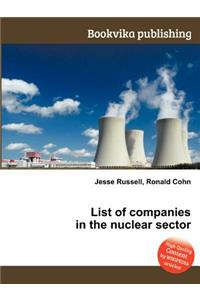 List of Companies in the Nuclear Sector