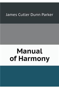 Manual of Harmony