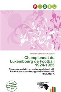 Championnat Du Luxembourg de Football 1924-1925