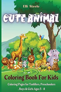 Cute Animal Coloring Book For Kids