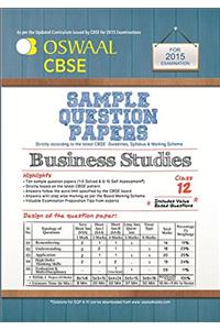 Oswaal CBSE Sample Question Papers for Class 12 Business Studies (Old Edition)