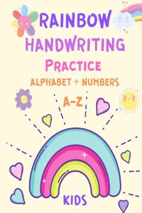 Rainbow Handwriting Practice Alphabet and Numbers
