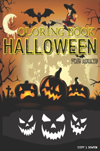 Halloween Coloring Book For Adults