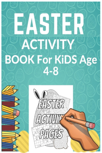 Easter Activity Book For Kids Ages 4-8