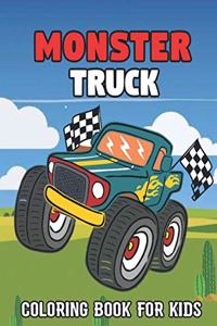 Monster Truck Coloring Book For Kids