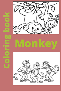 Monkey Coloring book