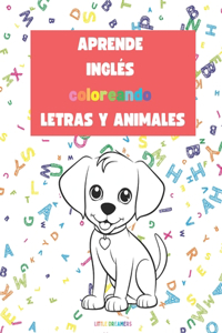 Aprende inglés coloreando letras y animales