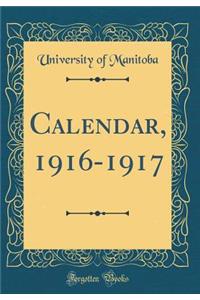 Calendar, 1916-1917 (Classic Reprint)