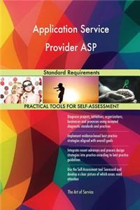 Application Service Provider ASP Standard Requirements