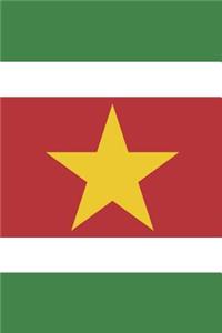 Suriname Flag Notebook - Surinamese Flag Book - Suriname Travel Journal