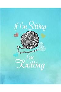 If I'm Sitting I'm Knitting