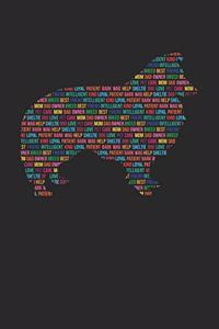 Sheltie Notebook 'Word Cloud' - Gift for Sheltie Lovers - Sheltie Journal