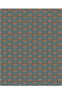 Pretty Classic Pattern Aztec Design Historical School Composition Book