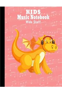 Kids Music Notebook Wide Staff