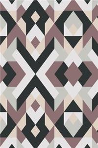 Black and White Geometric Design Notebook