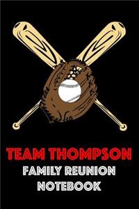 Team Thompson Family Reunion Notebook